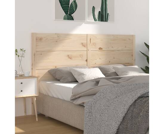 Tăblie de pat, 126x4x100 cm, lemn masiv de pin