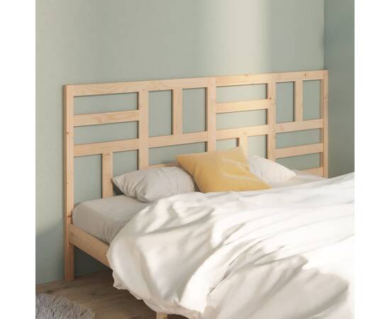 Tăblie de pat, 186x4x104 cm, lemn masiv de pin, 3 image