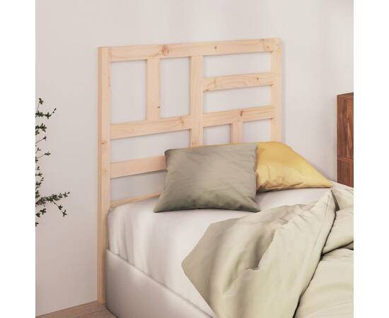 Tăblie de pat, 96x4x104 cm, lemn masiv de pin