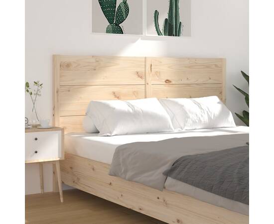 Tăblie de pat, 166x4x100 cm, lemn masiv de pin, 4 image