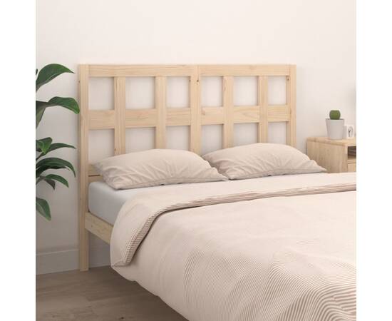 Tăblie de pat, 205,5x4x100 cm, lemn masiv de pin, 3 image