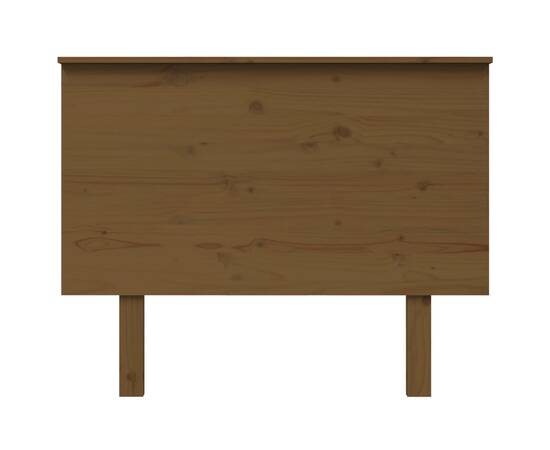 Tăblie de pat, maro miere, 104x6x82,5 cm, lemn masiv de pin, 3 image