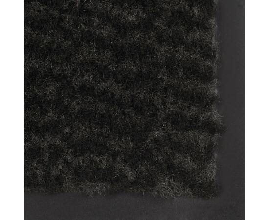 Covoraș cu smocuri, negru, 60x180 cm, 4 image