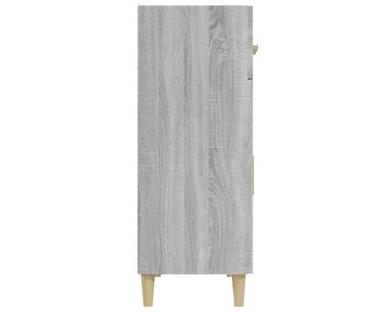 Servantă, gri sonoma, 69,5x34x89 cm, lemn prelucrat, 5 image