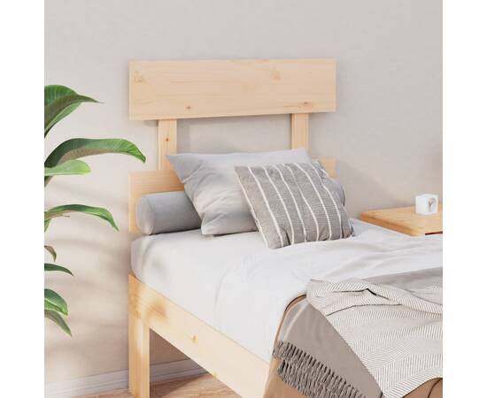 Tăblie de pat, 93,5x3x81 cm, lemn masiv de pin