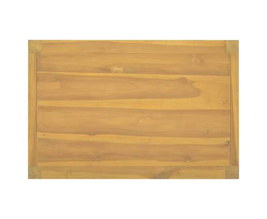 Dulap de baie, 60x40x75 cm, lemn masiv de tec, 6 image