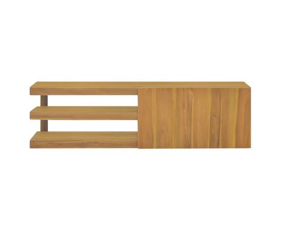 Dulap pentru baie de perete, 110x40x30 cm, lemn masiv de tec, 3 image