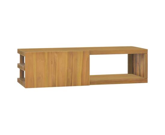 Dulap pentru baie de perete, 110x40x30 cm, lemn masiv de tec, 2 image