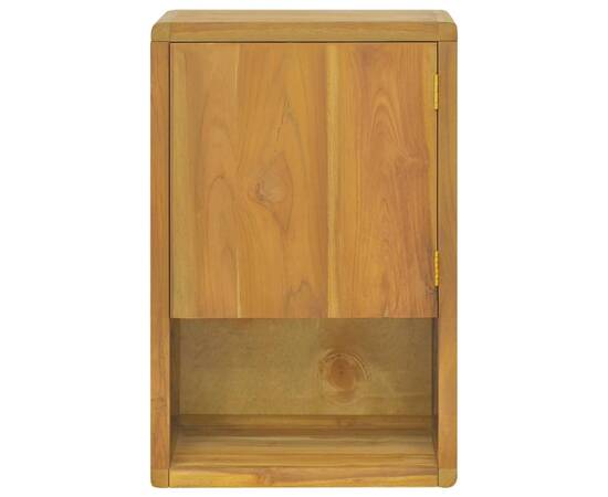 Dulap pentru baie de perete, 45x30x70 cm, lemn masiv de tec, 2 image