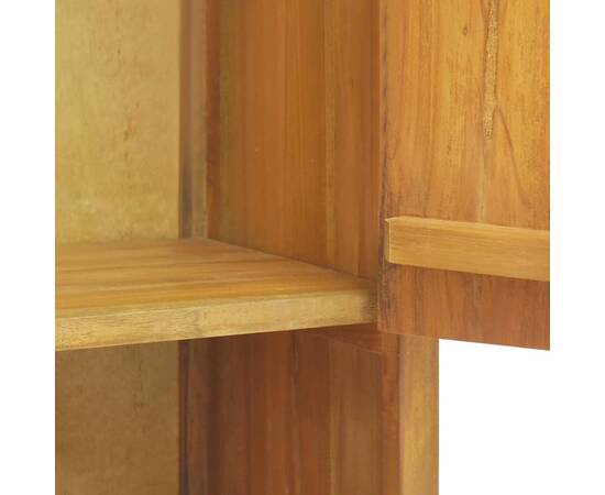 Dulap pentru baie de perete, 45x30x70 cm, lemn masiv de tec, 8 image