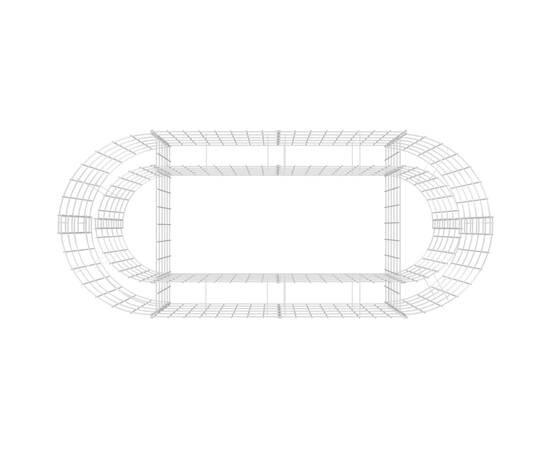 Strat înălțat gabion, 120x50x50 cm, fier galvanizat, 6 image
