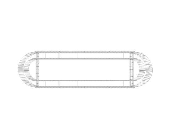 Strat înălțat gabion, 190x50x50 cm, fier galvanizat, 6 image