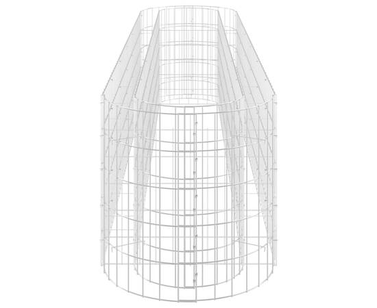 Strat înălțat gabion, 260x50x50 cm, fier galvanizat, 5 image