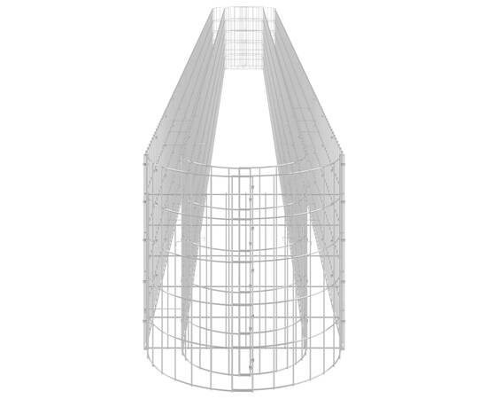 Strat înălțat gabion, 610x50x50 cm, fier galvanizat, 5 image