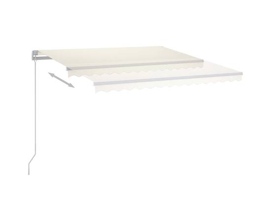 Copertină automată cu led & senzor vânt, crem, 450x350 cm, 6 image