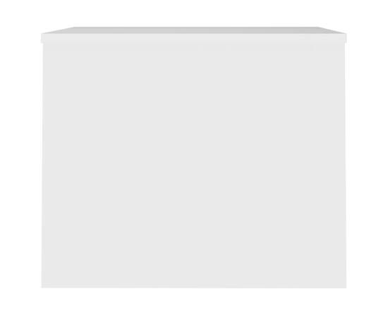 Măsuță de cafea, alb, 80x50,5x41,5 cm, lemn prelucrat, 5 image