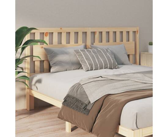 Tăblie de pat, 145,5x4x100 cm, lemn masiv de pin