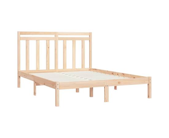 Cadru de pat, 120x200 cm, lemn masiv, 4 image
