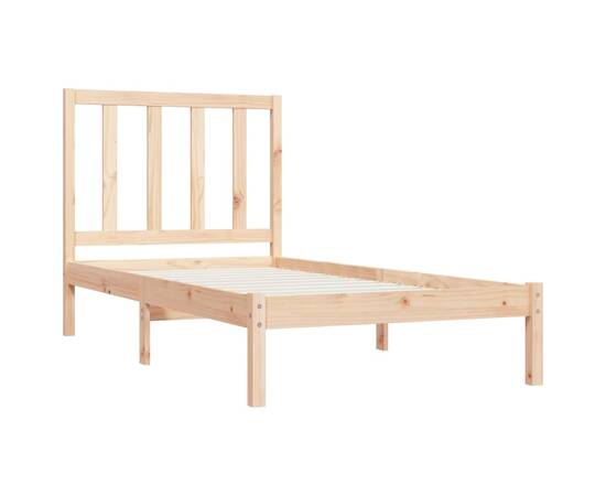 Cadru de pat, 90x200 cm, lemn masiv de pin, 4 image