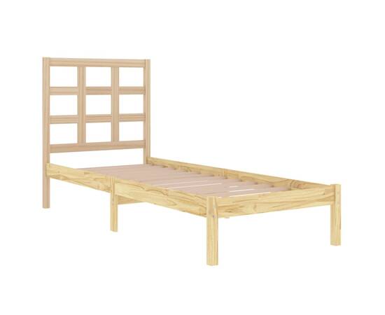 Cadru de pat, 100x200 cm, lemn masiv, 4 image