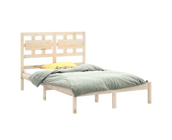 Cadru de pat, 120x200 cm, lemn masiv, 3 image