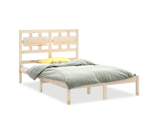 Cadru de pat, 140x200 cm, lemn masiv, 2 image