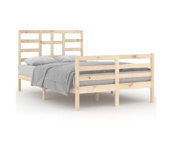 Cadru de pat, 120x200 cm, lemn masiv, 2 image