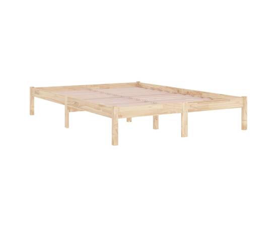 Cadru de pat, 160x200 cm, lemn masiv, 5 image