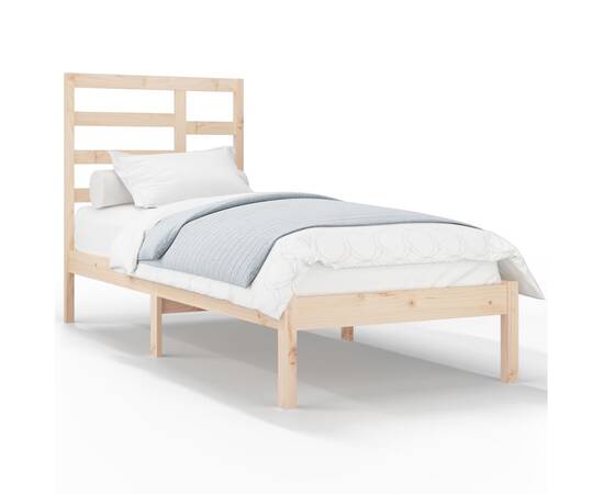 Cadru de pat, 90x200 cm, lemn masiv, 2 image