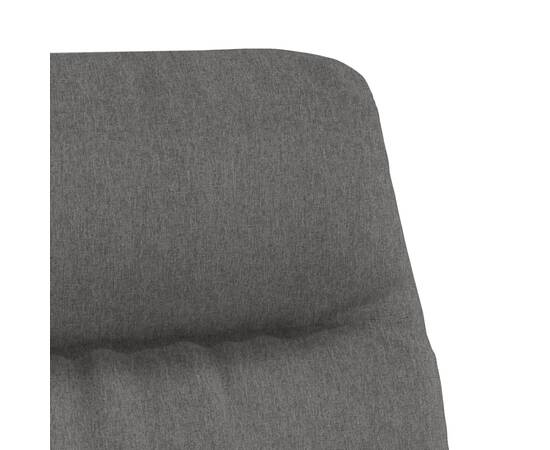 Scaun de relaxare, gri deschis, material textil, 6 image