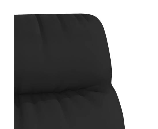 Scaun de relaxare, negru, piele ecologică, 6 image