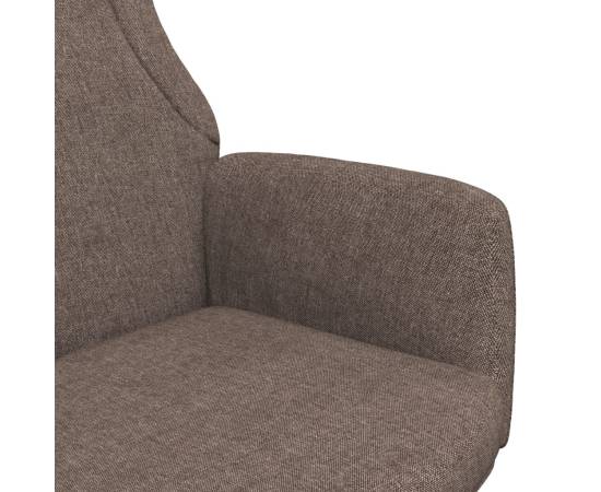 Scaun de relaxare, gri taupe, material textil, 6 image