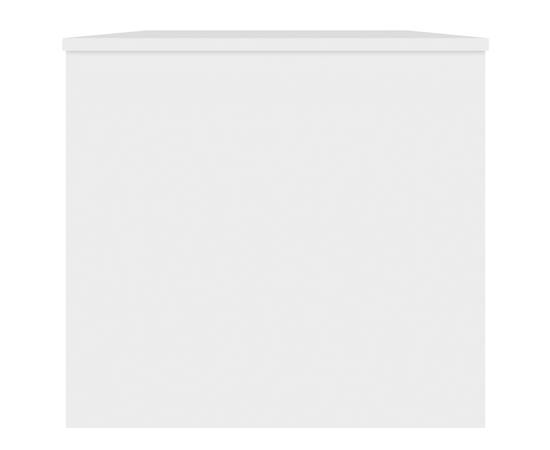 Măsuță de cafea, alb, 102x50,5x46,5 cm, lemn prelucrat, 7 image