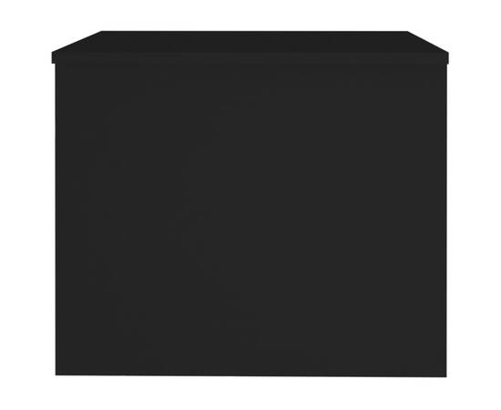Măsuță de cafea, negru, 80x50x40 cm, lemn prelucrat, 7 image