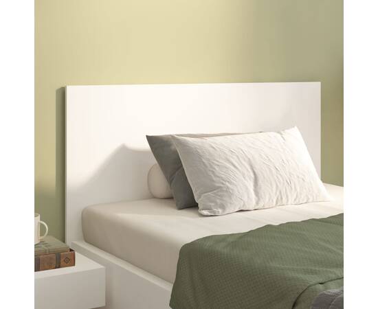 Tăblie de pat, alb, 120x1,5x80 cm, lemn prelucrat