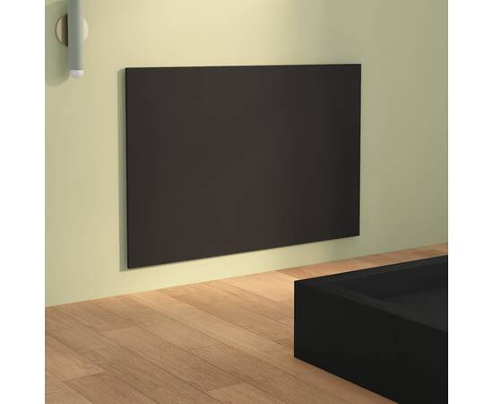 Tăblie de pat, negru, 120x1,5x80 cm, lemn prelucrat, 4 image