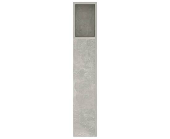 Dulap tăblie, gri beton, 140x18,5x104,5 cm, 4 image