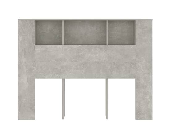 Dulap tăblie, gri beton, 140x18,5x104,5 cm, 3 image