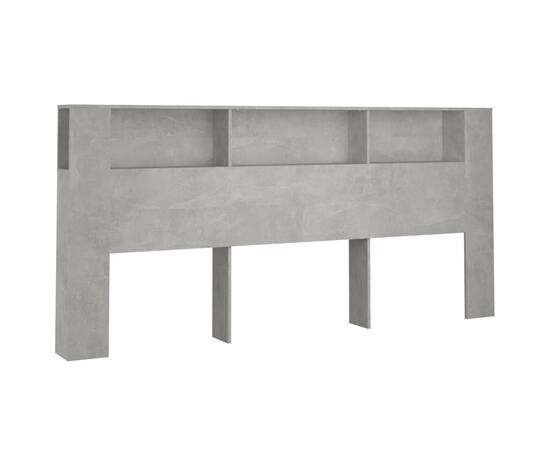 Dulap tăblie, gri beton, 220x18,5x104,5 cm, 2 image
