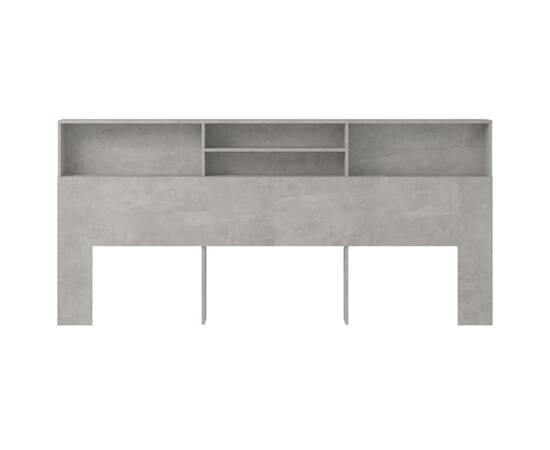 Dulap tăblie, gri beton, 220x19x103,5 cm, 3 image