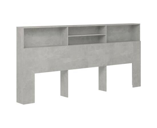 Dulap tăblie, gri beton, 220x19x103,5 cm, 2 image