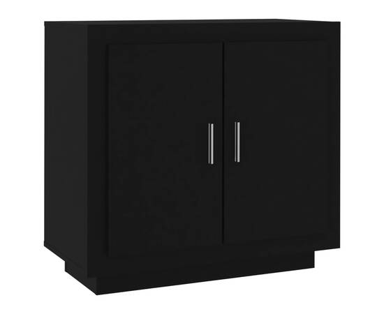 Servantă, negru, 80x40x75 cm, lemn compozit, 2 image