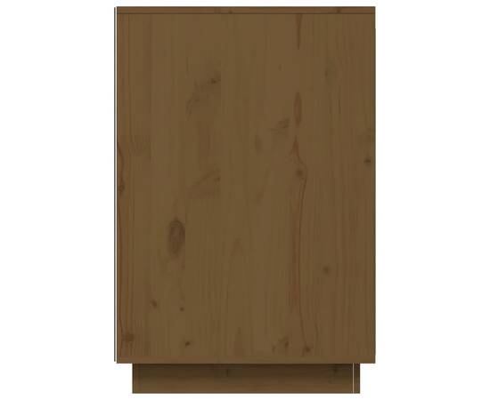 Birou, maro miere, 140x50x75 cm, lemn masiv de pin, 7 image