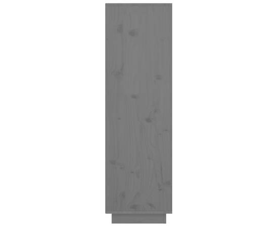 Dulap înalt, gri, 38x35x117 cm, lemn masiv de pin, 4 image