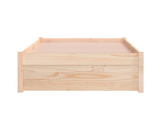Cadru de pat, 90x200 cm, lemn masiv, 5 image