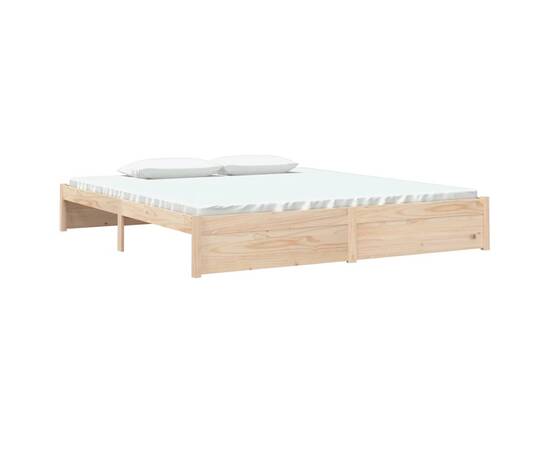 Cadru de pat super king 6ft, 180x200 cm, lemn masiv, 3 image