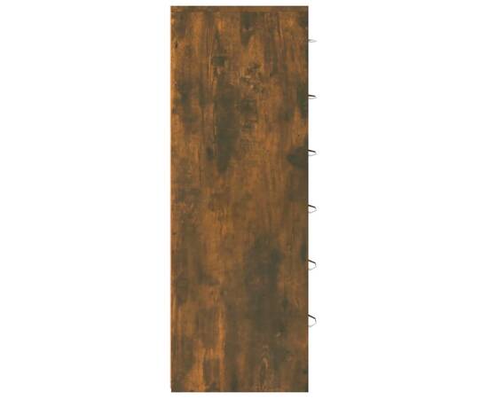 Servantă cu 6 sertare, stejar fumuriu, 50x34x96 cm, lemn, 6 image