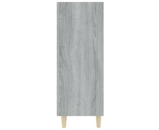 Servantă, gri sonoma, 69,5x32,5x90 cm, lemn prelucrat, 4 image