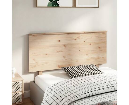 Tăblie de pat, 139x6x82,5 cm, lemn masiv de pin, 4 image