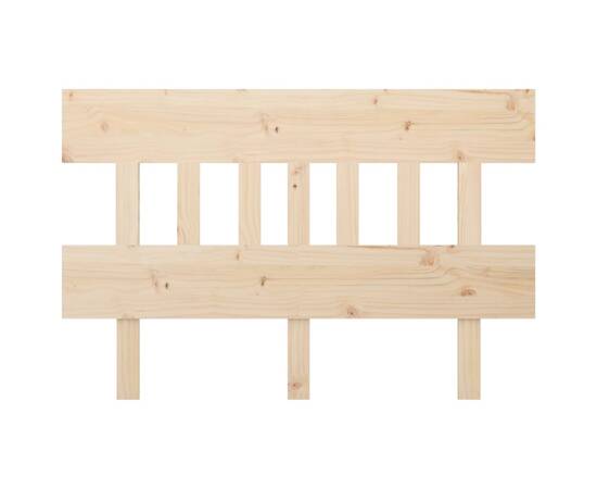 Tăblie de pat, 143,5x3x81 cm, lemn masiv de pin, 3 image